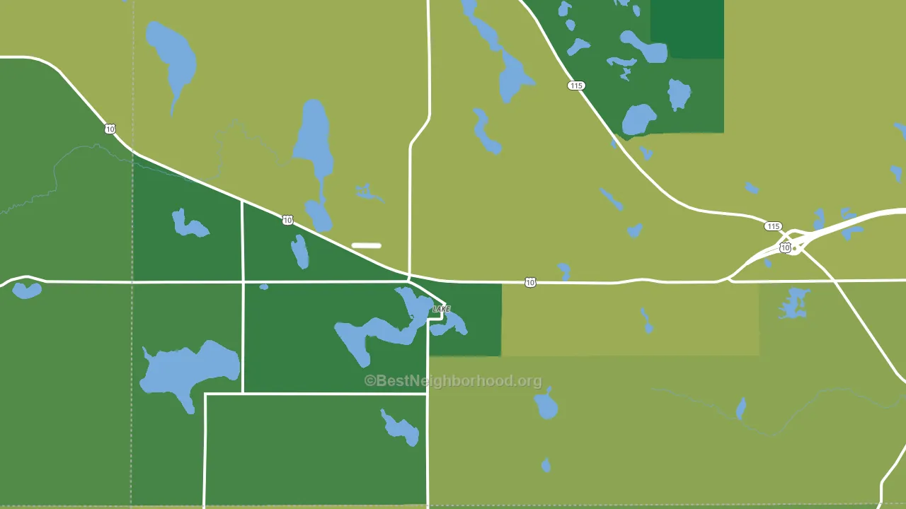 48632, MI block-group voter-turnout map