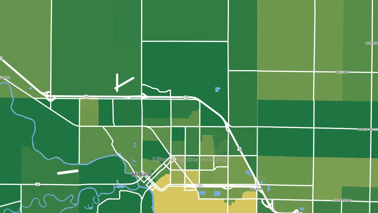 48642, MI block-group voter-turnout map
