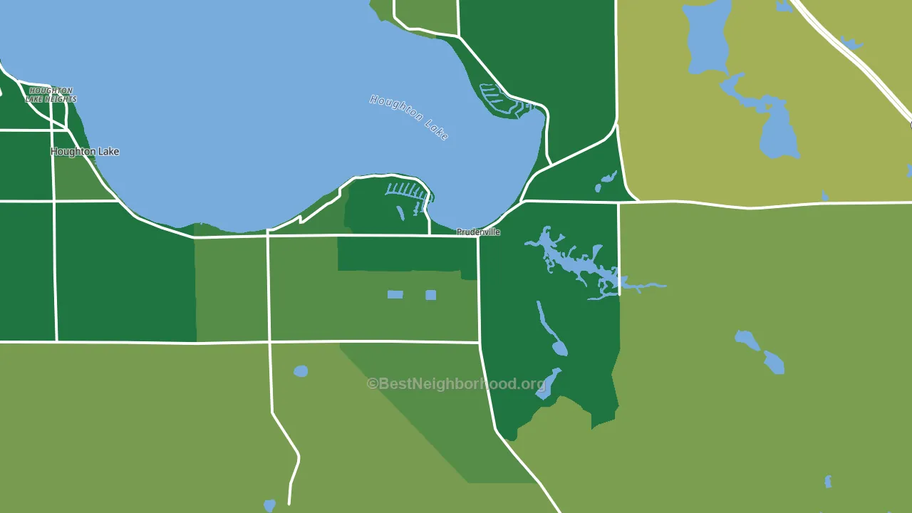 48651, MI block-group voter-turnout map