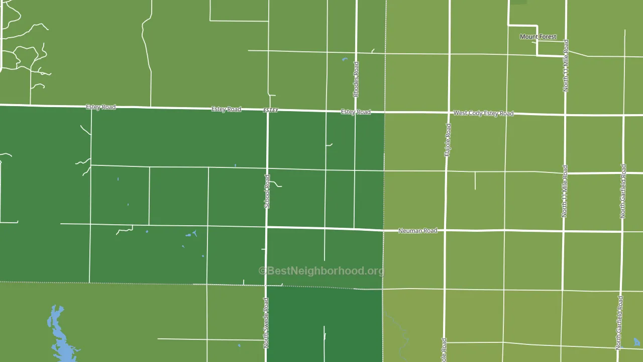 48652, MI block-group voter-turnout map