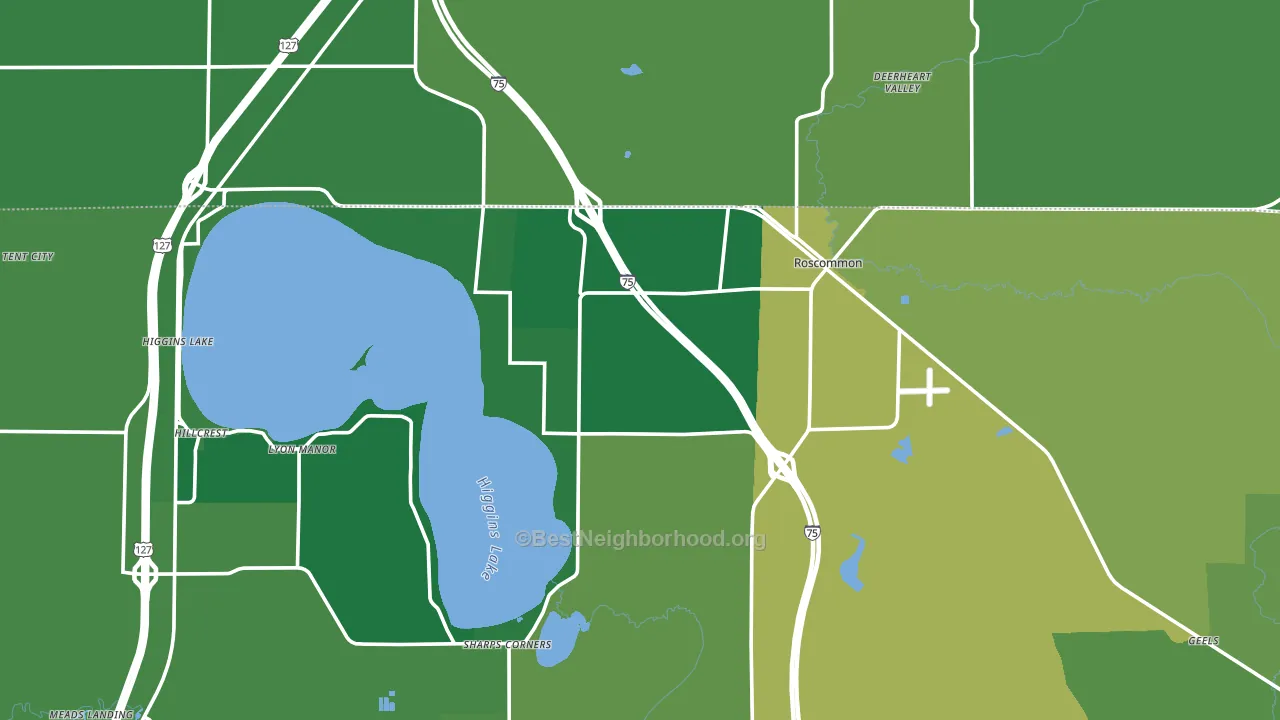 48653, MI block-group voter-turnout map