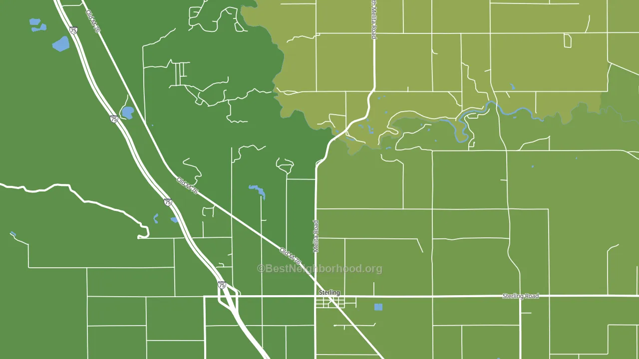 48659, MI block-group voter-turnout map