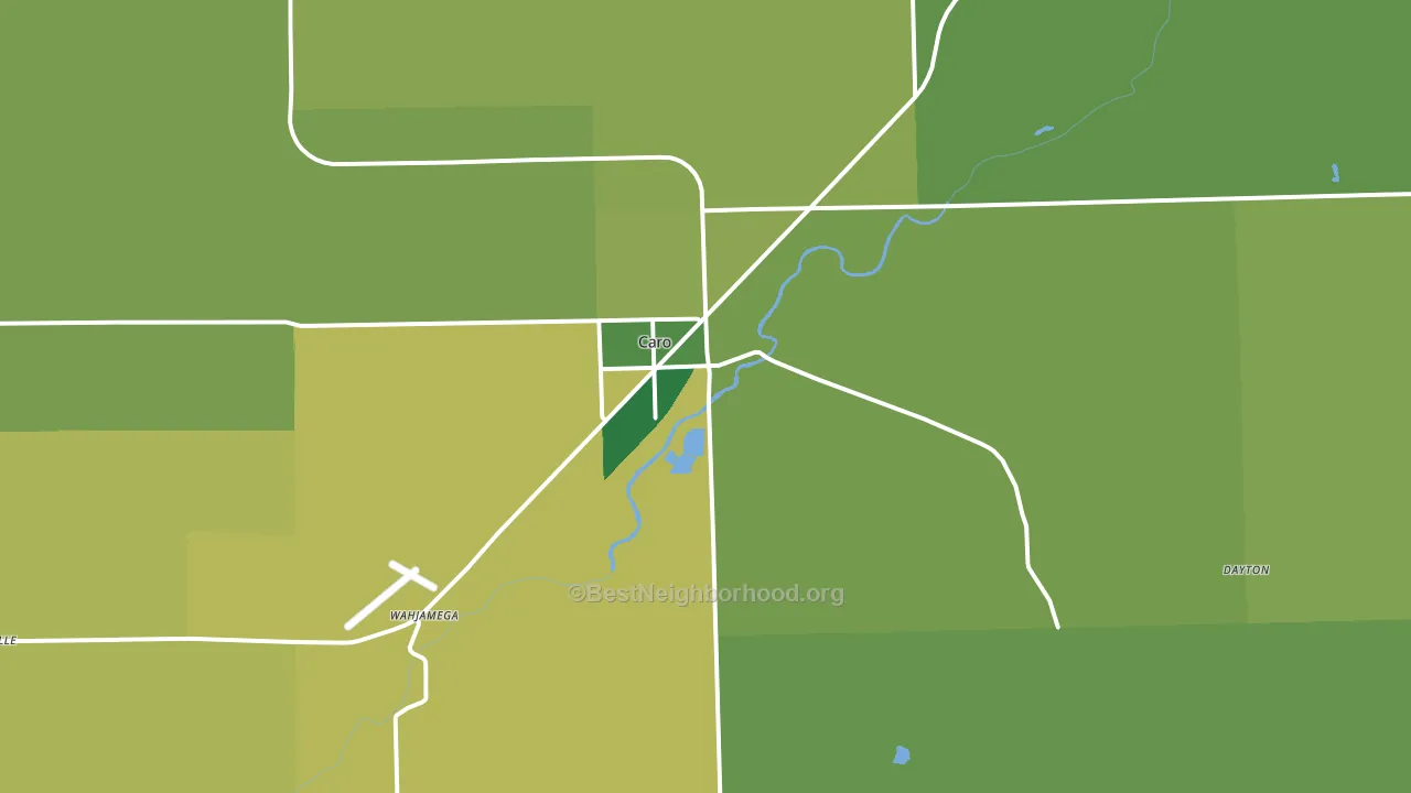 48723, MI block-group voter-turnout map