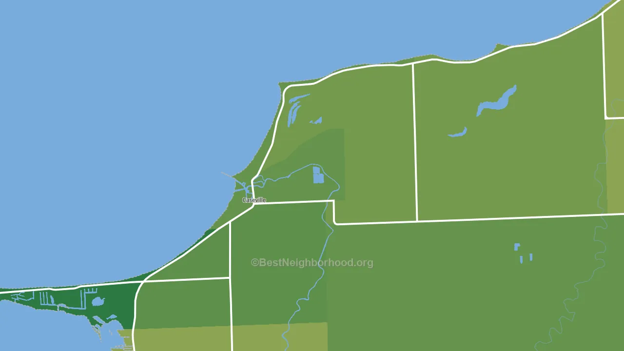 48725, MI block-group voter-turnout map