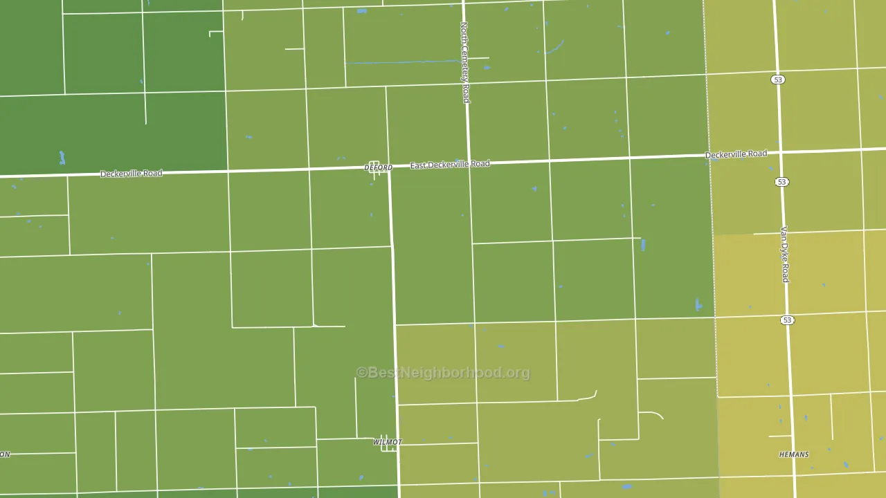 48729, MI block-group voter-turnout map