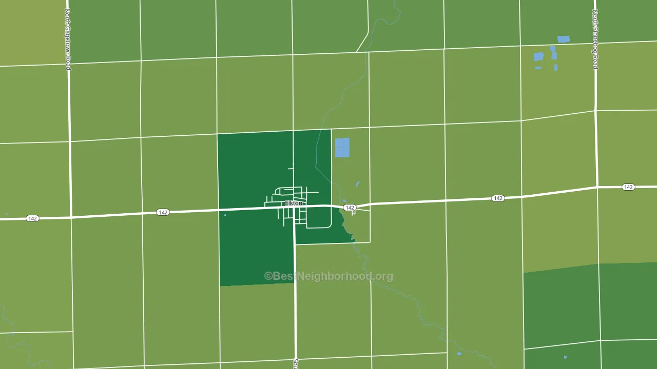48731, MI block-group voter-turnout map