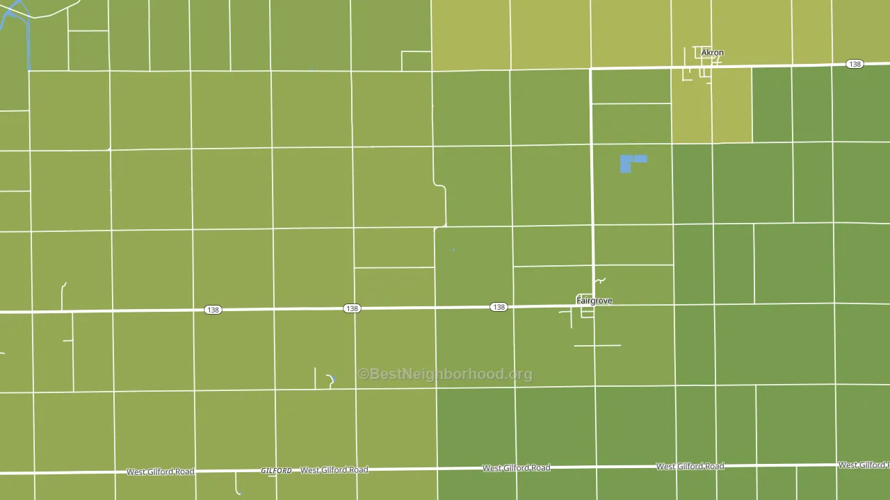 48733, MI block-group voter-turnout map