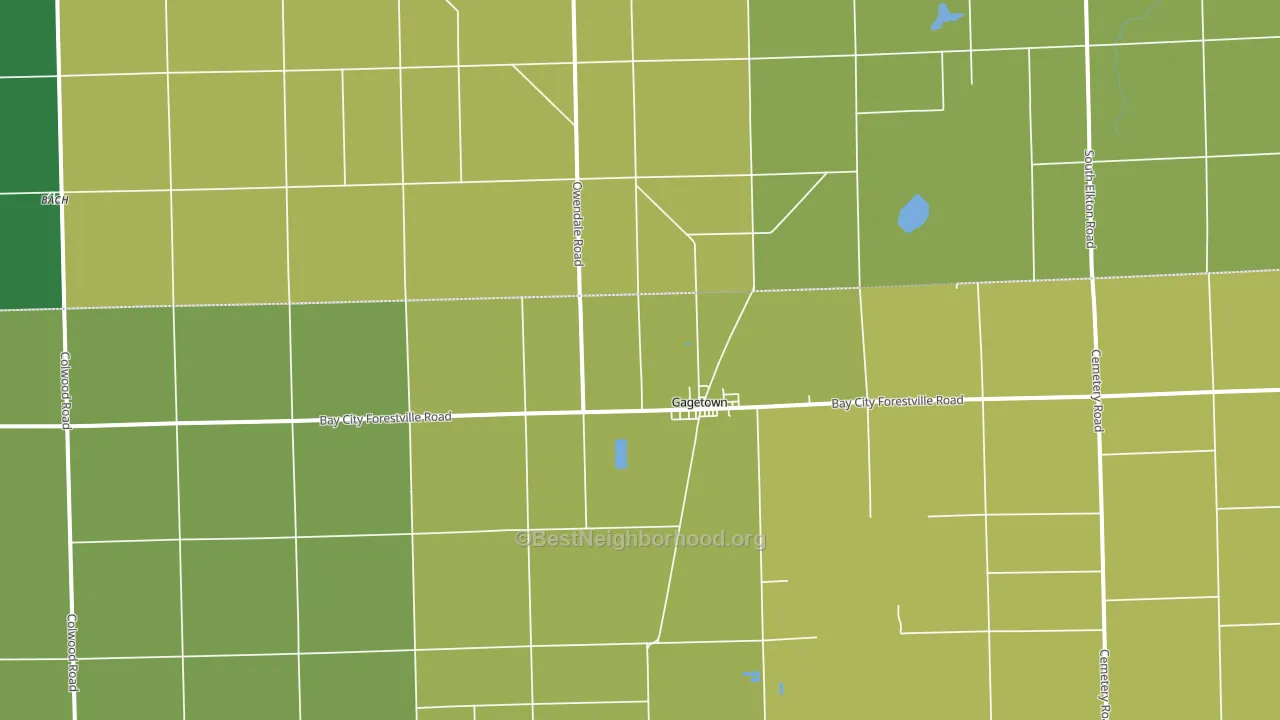 48735, MI block-group voter-turnout map