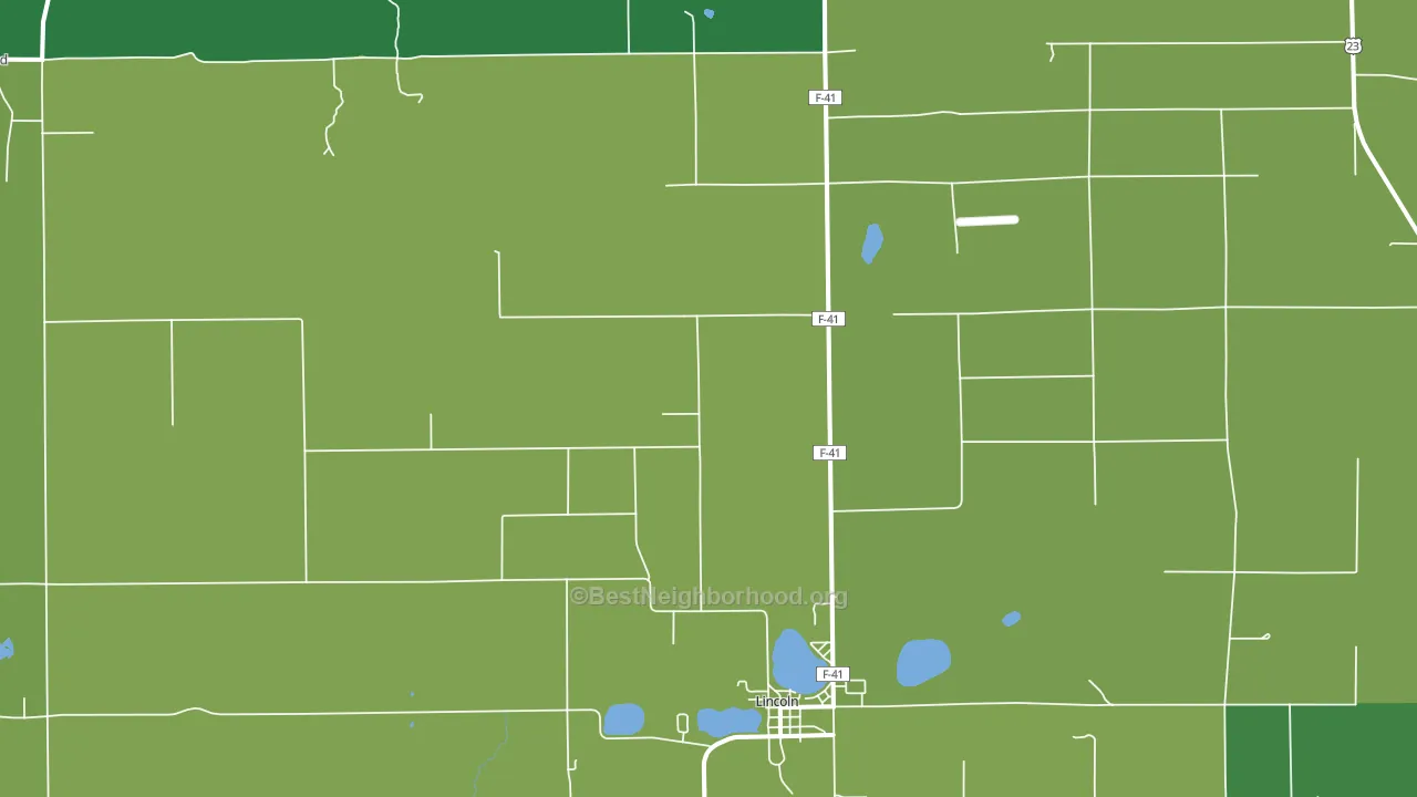 48742, MI block-group voter-turnout map