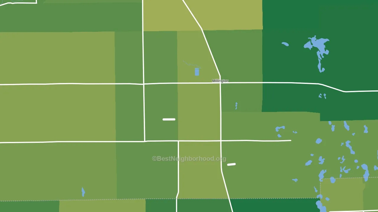 48746, MI block-group voter-turnout map