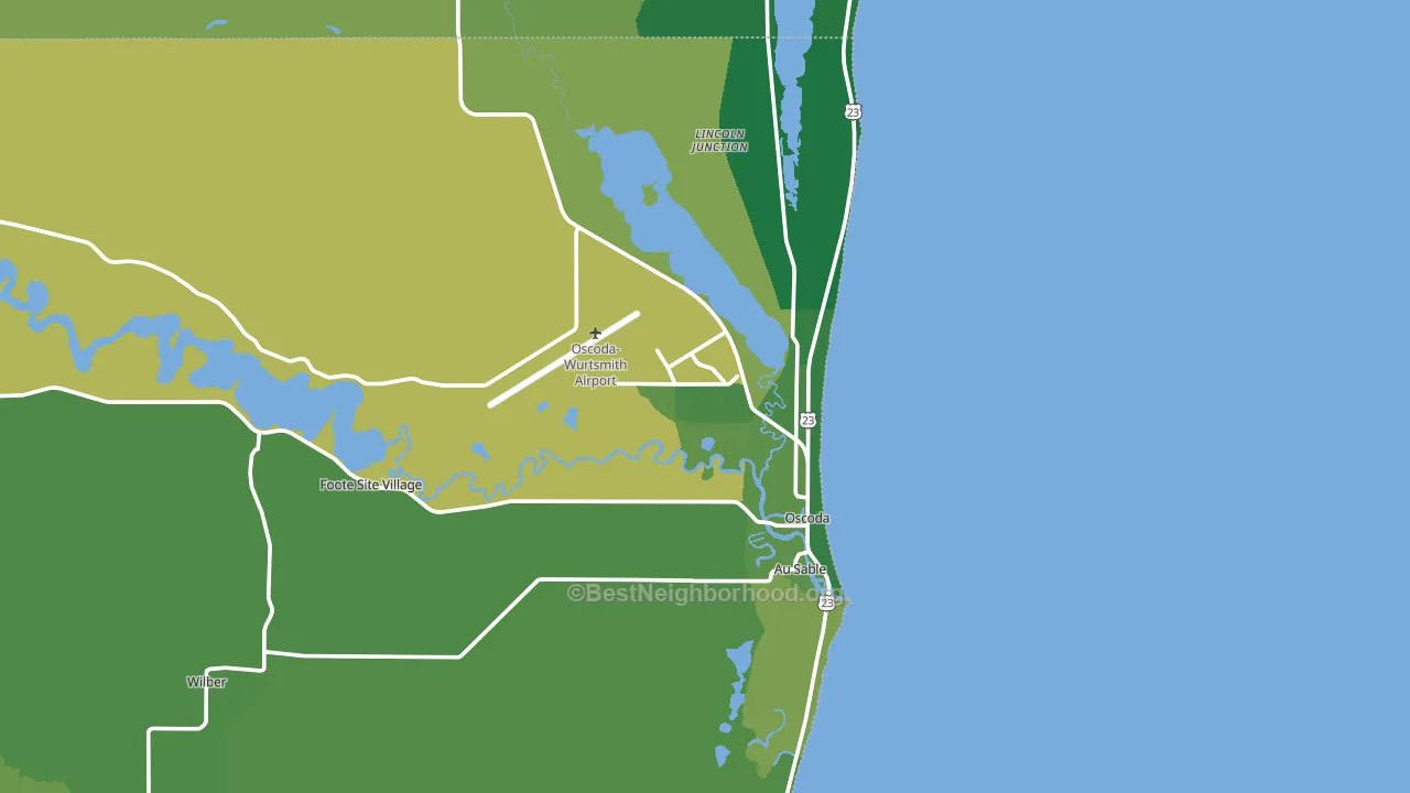48750, MI block-group voter-turnout map