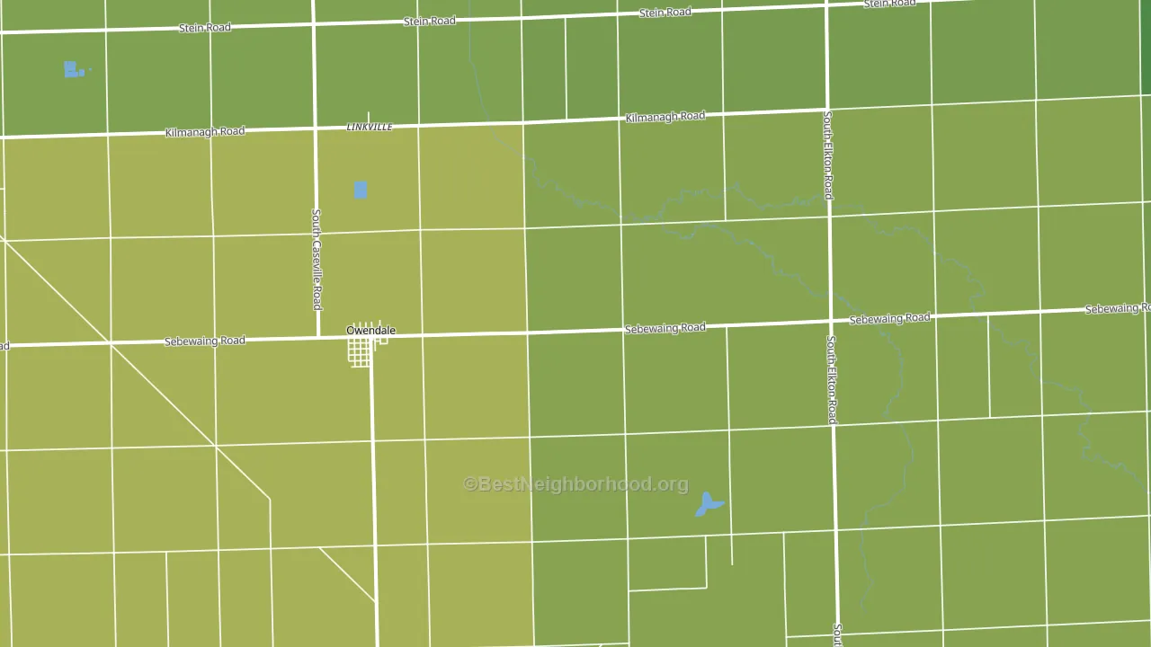 48754, MI block-group voter-turnout map
