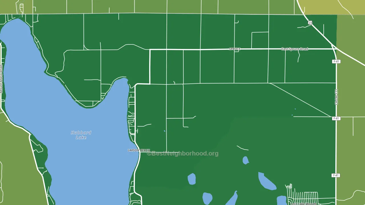 48762, MI block-group voter-turnout map