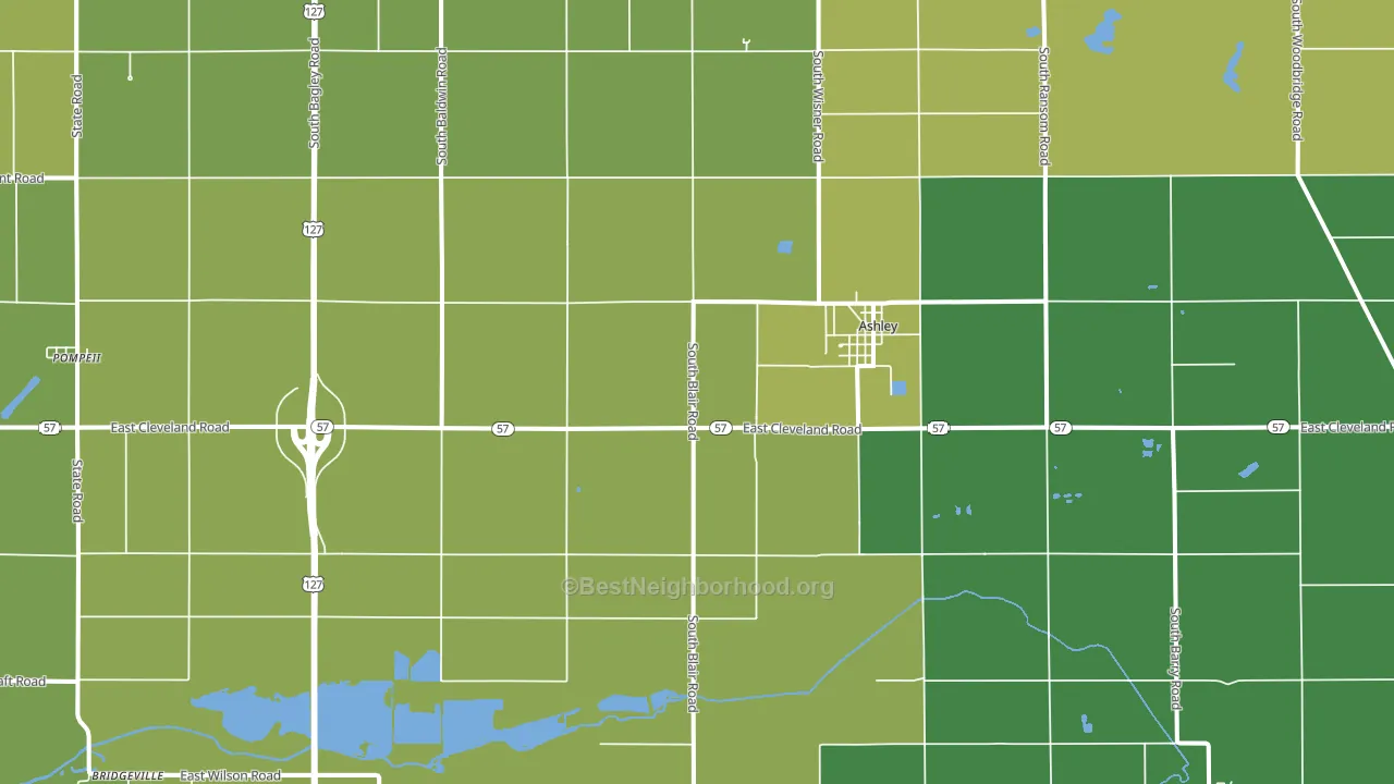 48806, MI block-group voter-turnout map