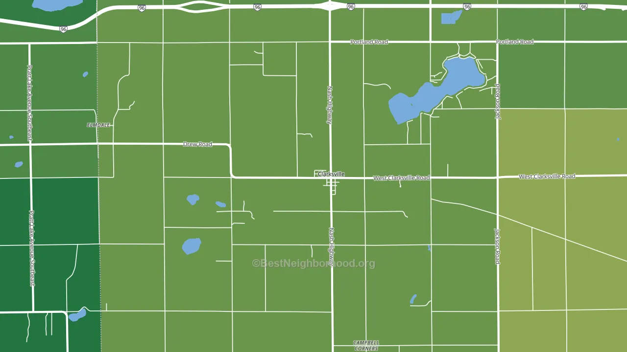 48815, MI block-group voter-turnout map