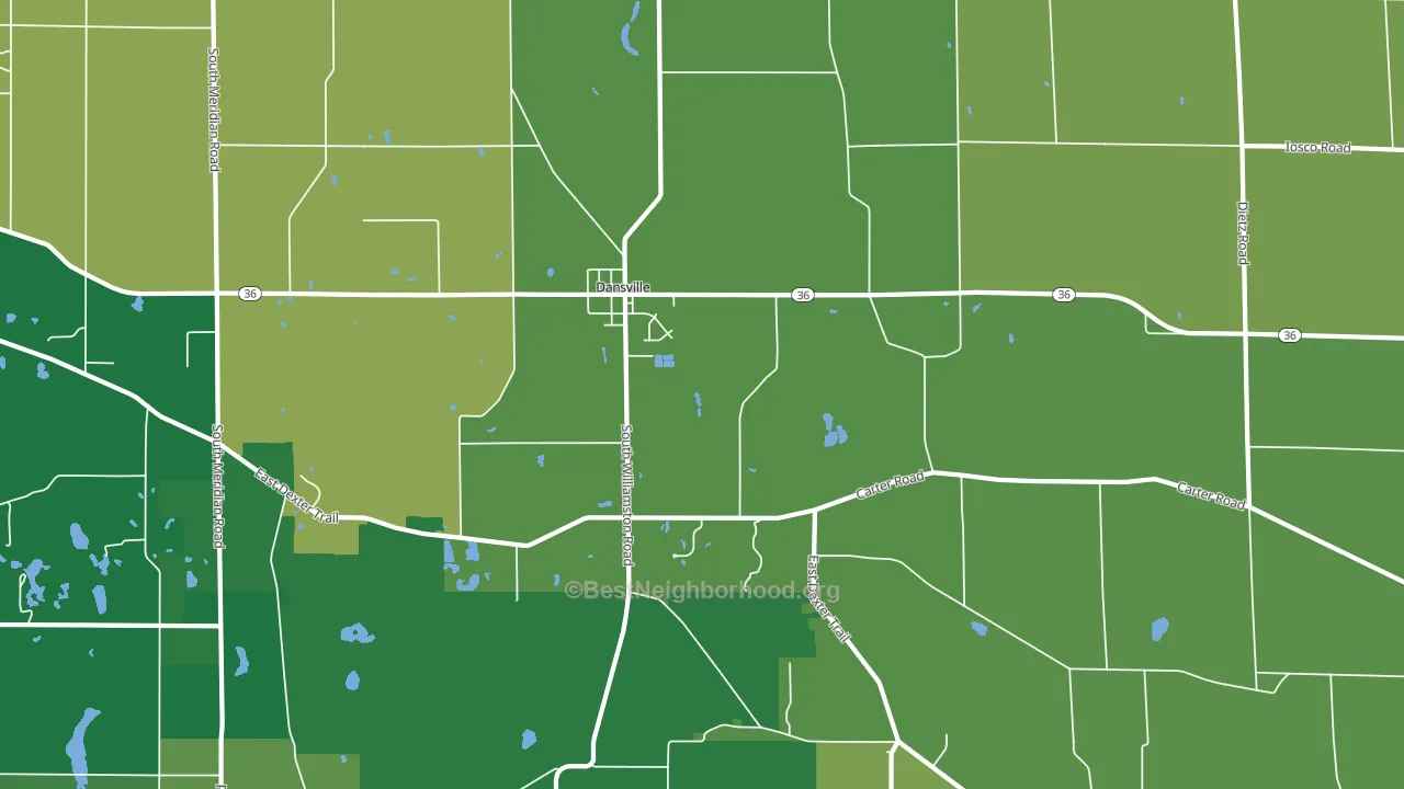 48819, MI block-group voter-turnout map