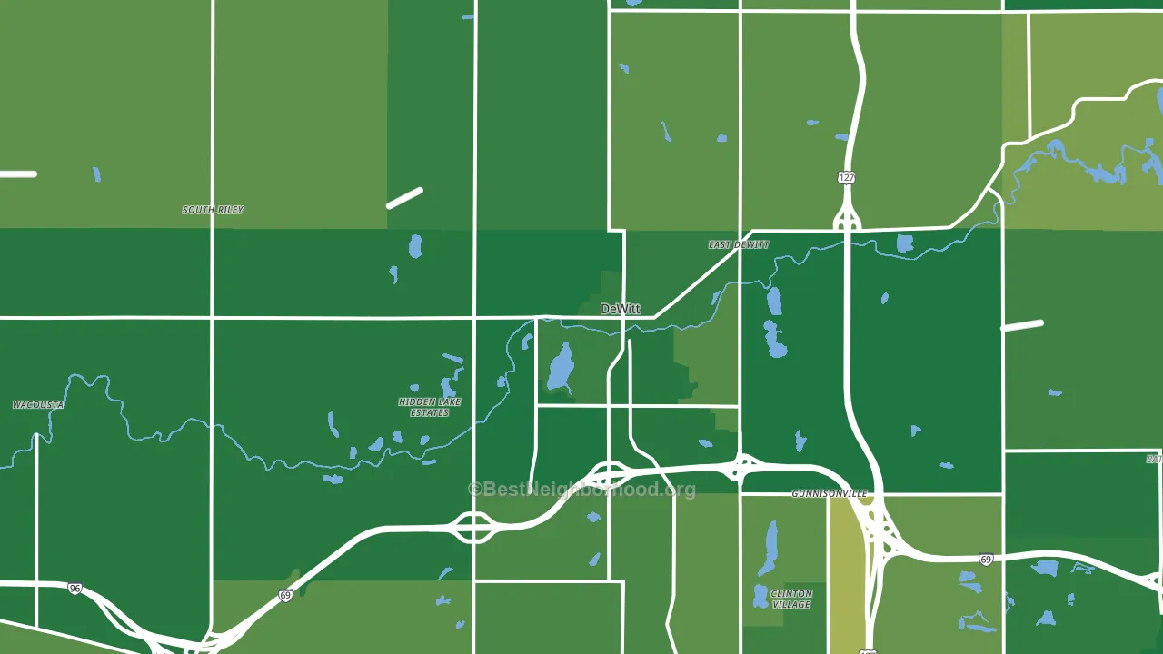 48820, MI block-group voter-turnout map