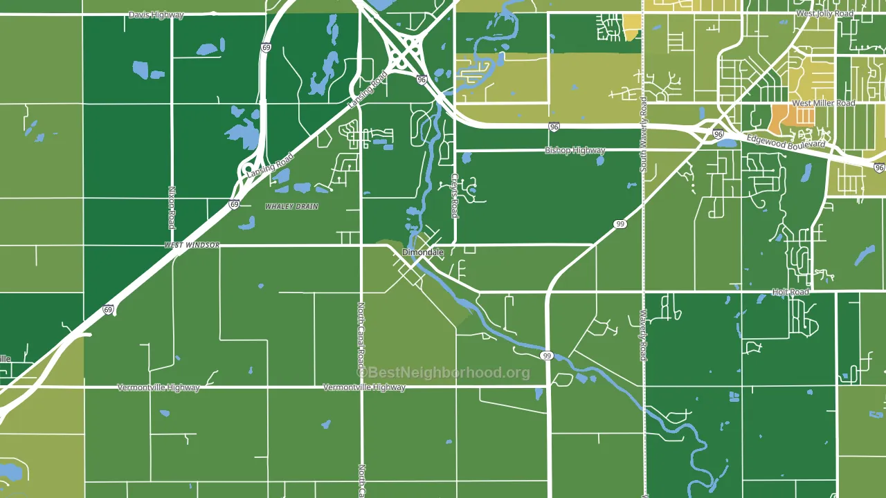 48821, MI block-group voter-turnout map
