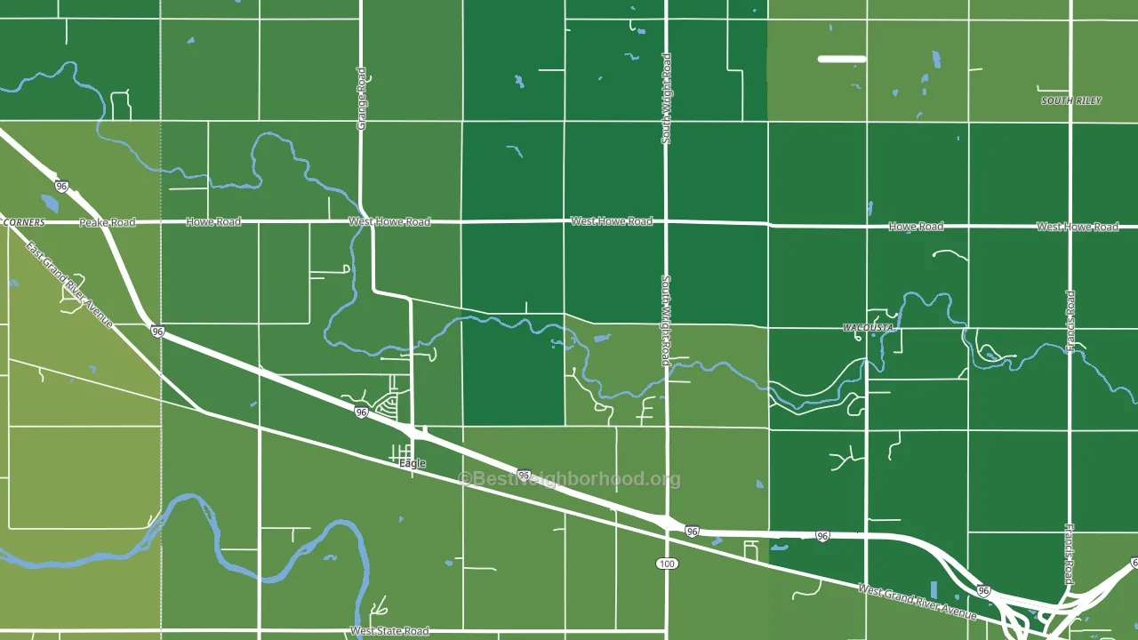 48822, MI block-group voter-turnout map
