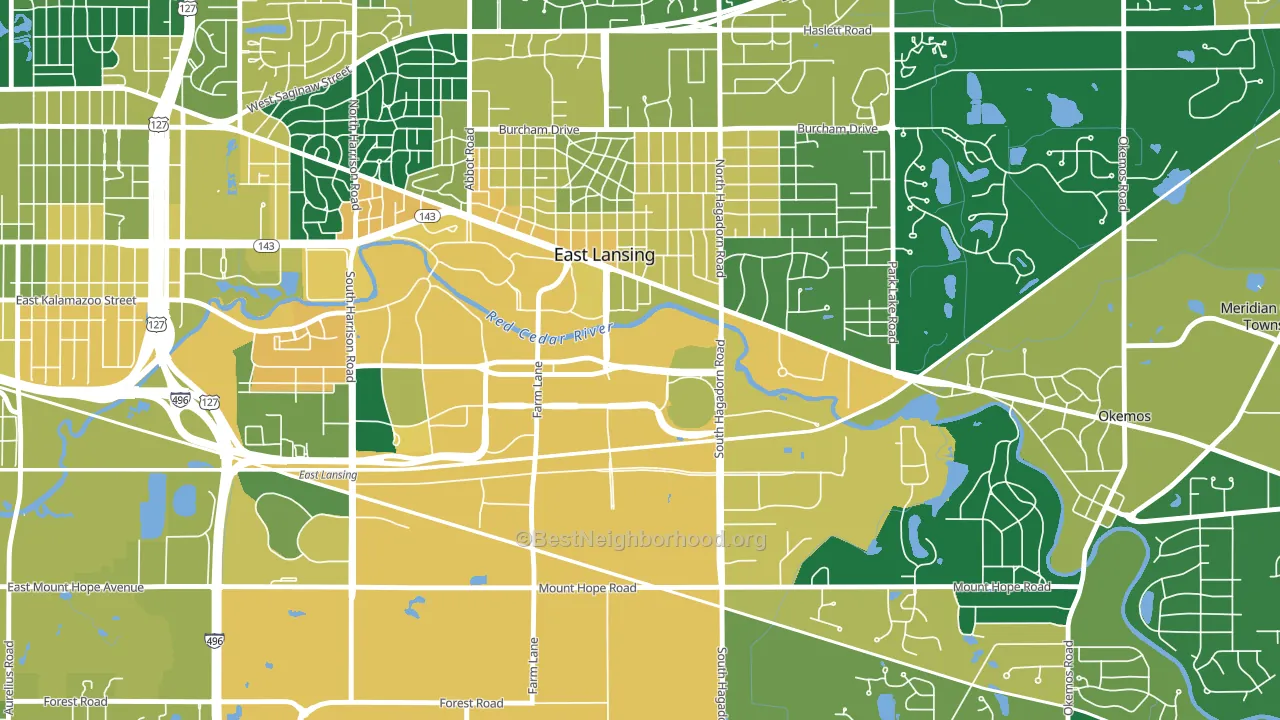 48824, MI block-group voter-turnout map