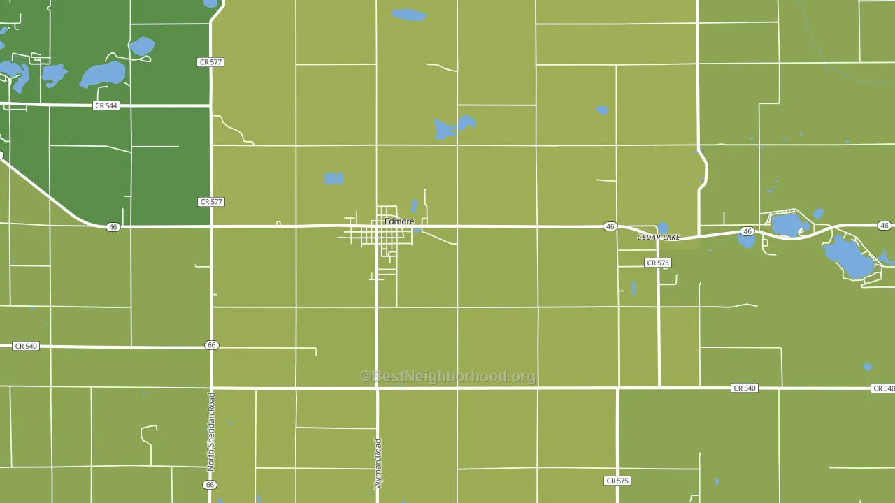 48829, MI block-group voter-turnout map