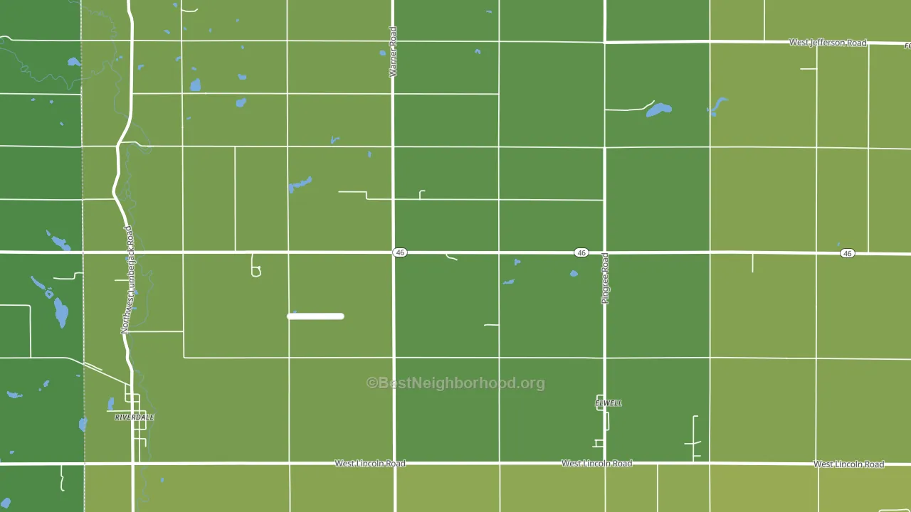 48832, MI block-group voter-turnout map