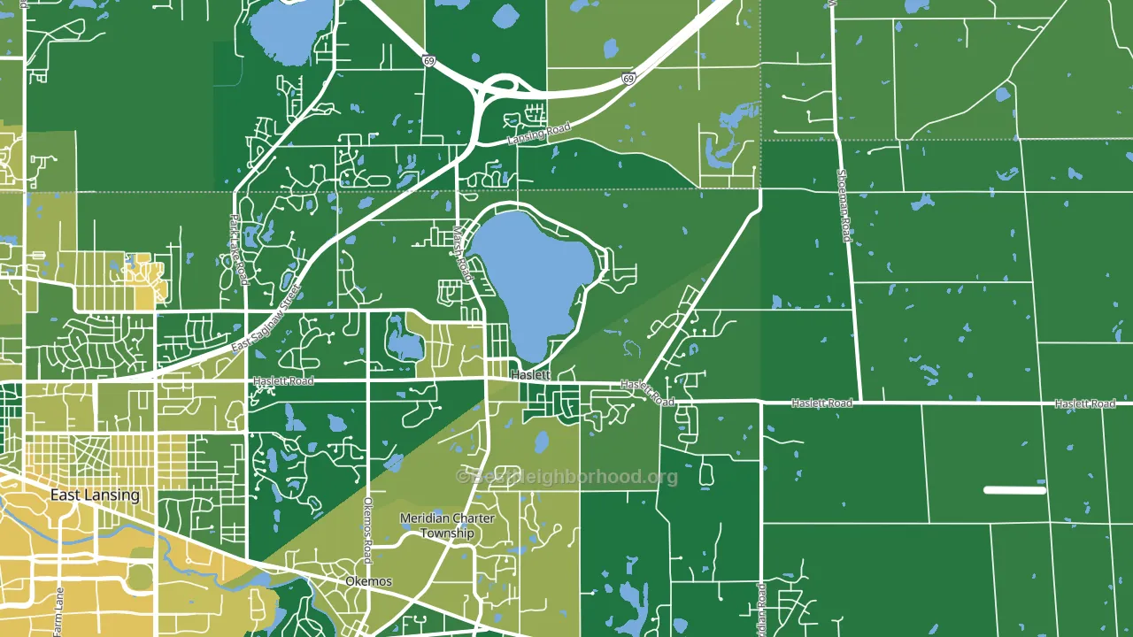 48840, MI block-group voter-turnout map
