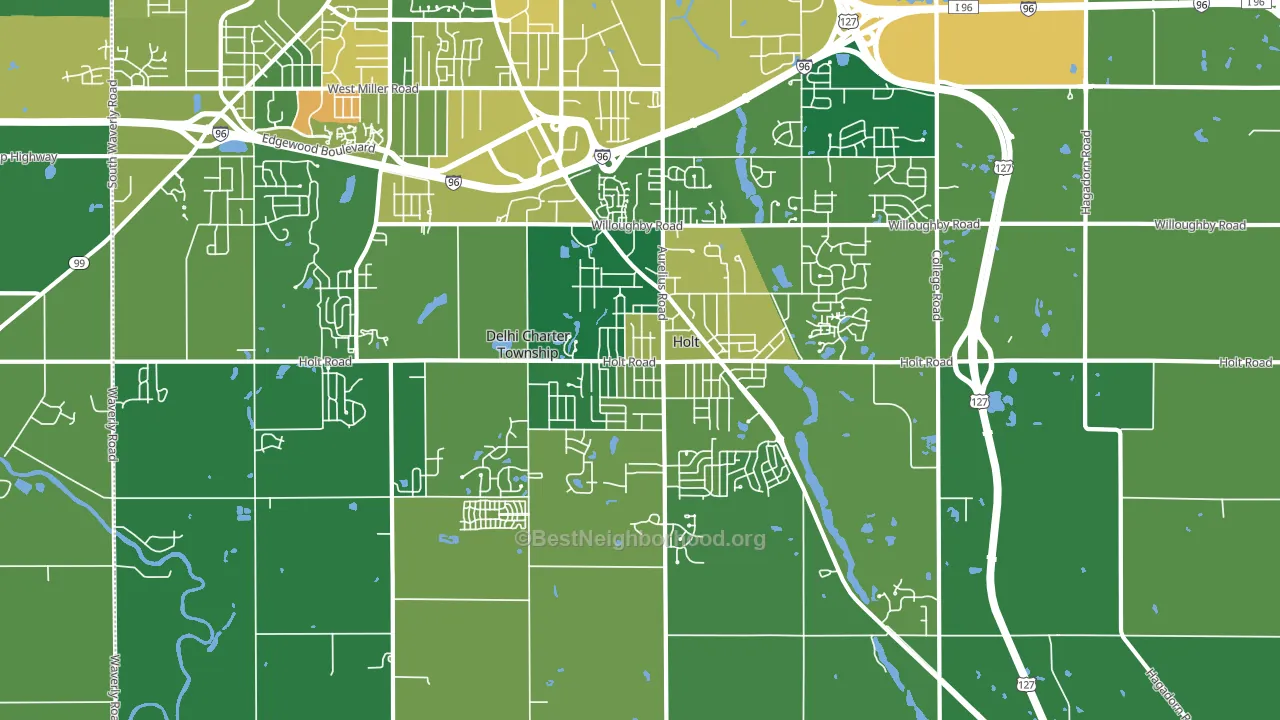 48842, MI block-group voter-turnout map