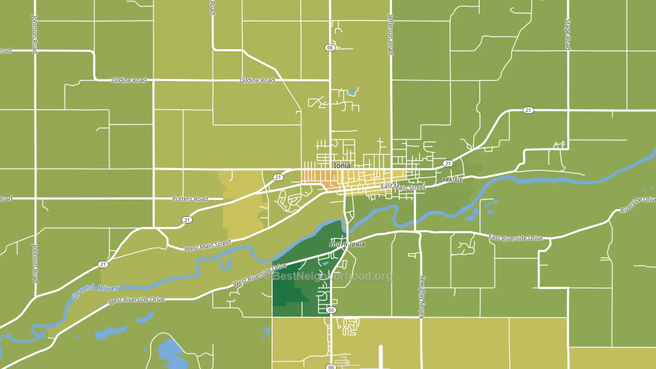 48846, MI block-group voter-turnout map