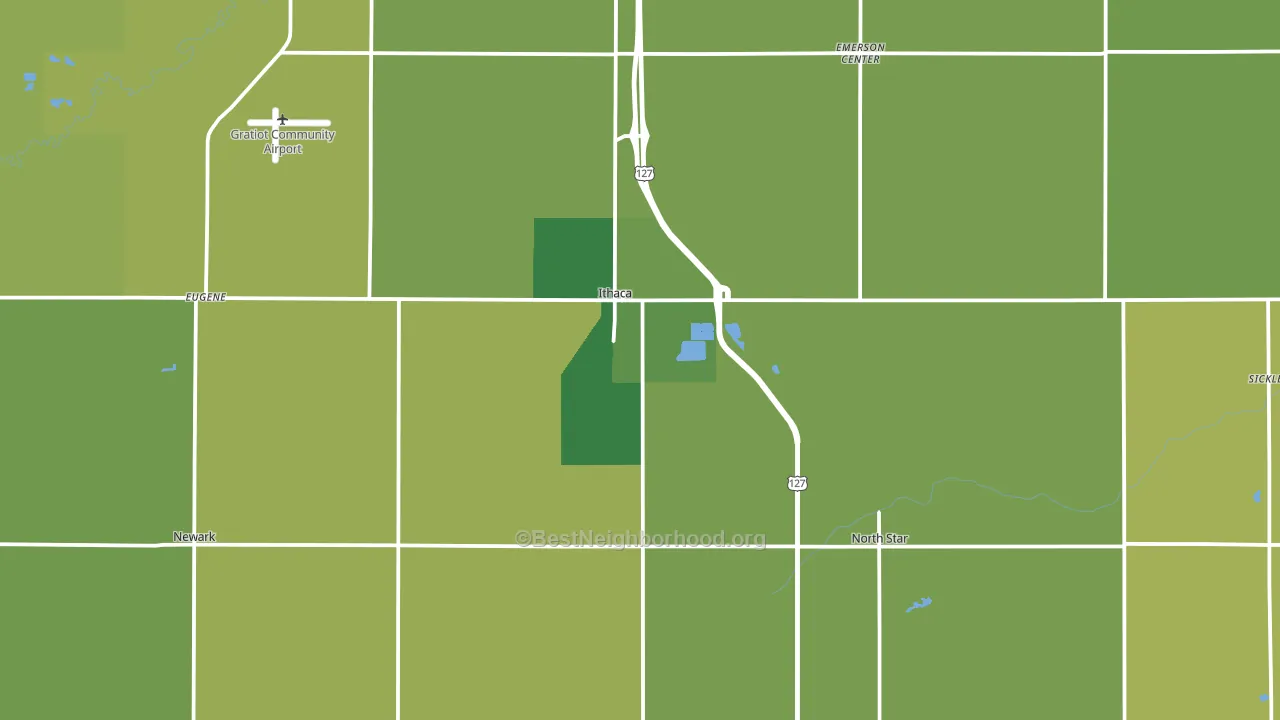 48847, MI block-group voter-turnout map