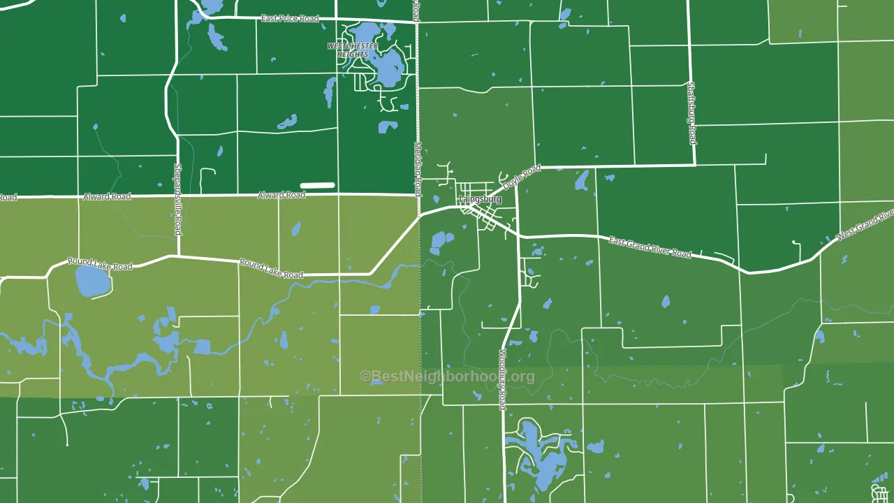 48848, MI block-group voter-turnout map