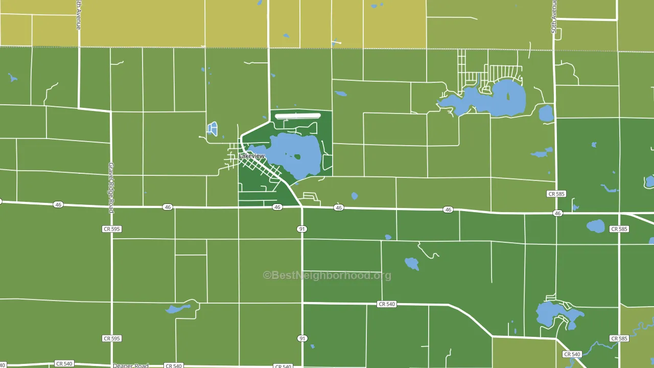 48850, MI block-group voter-turnout map
