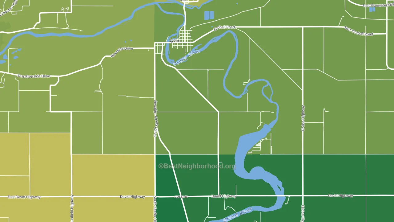 48851, MI block-group voter-turnout map