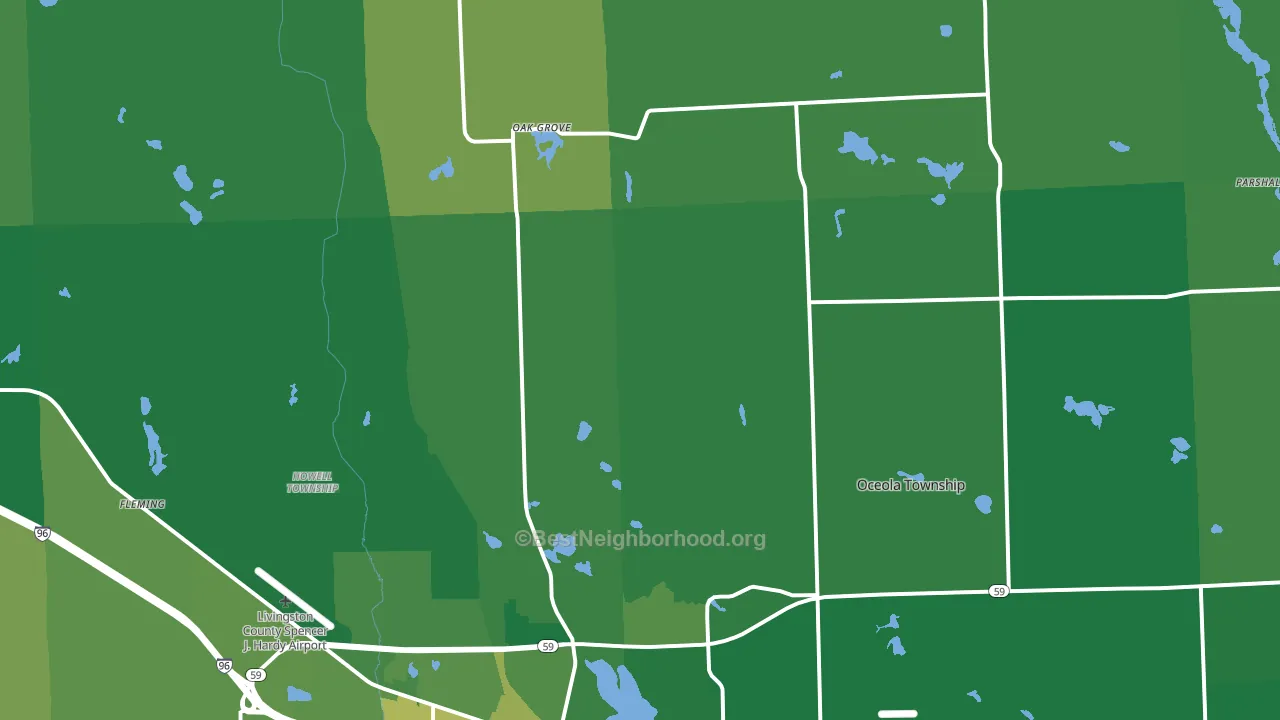 48855, MI block-group voter-turnout map