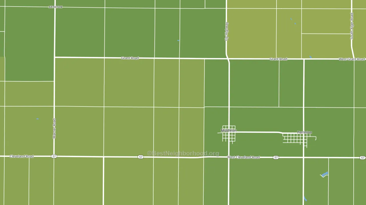 48856, MI block-group voter-turnout map