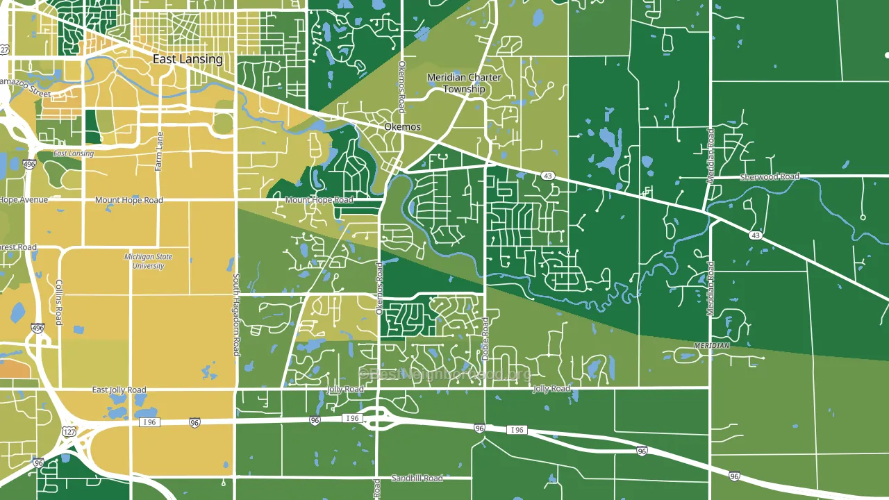 48864, MI block-group voter-turnout map