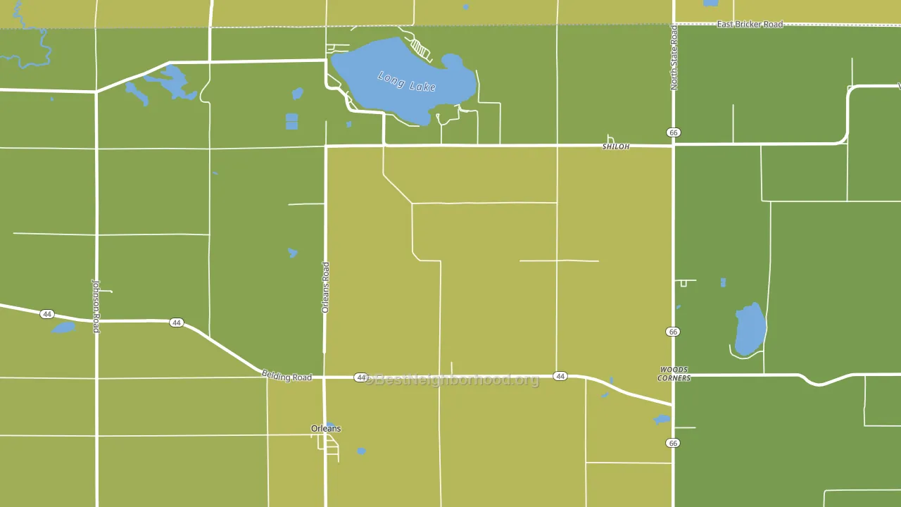 48865, MI block-group voter-turnout map