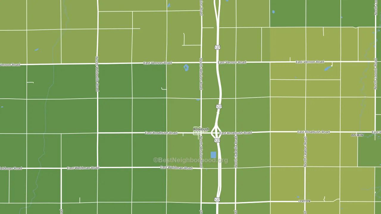48878, MI block-group voter-turnout map