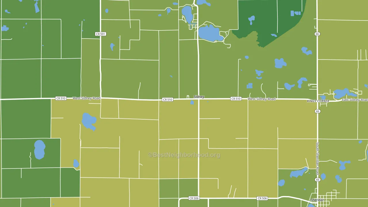 48885, MI block-group voter-turnout map