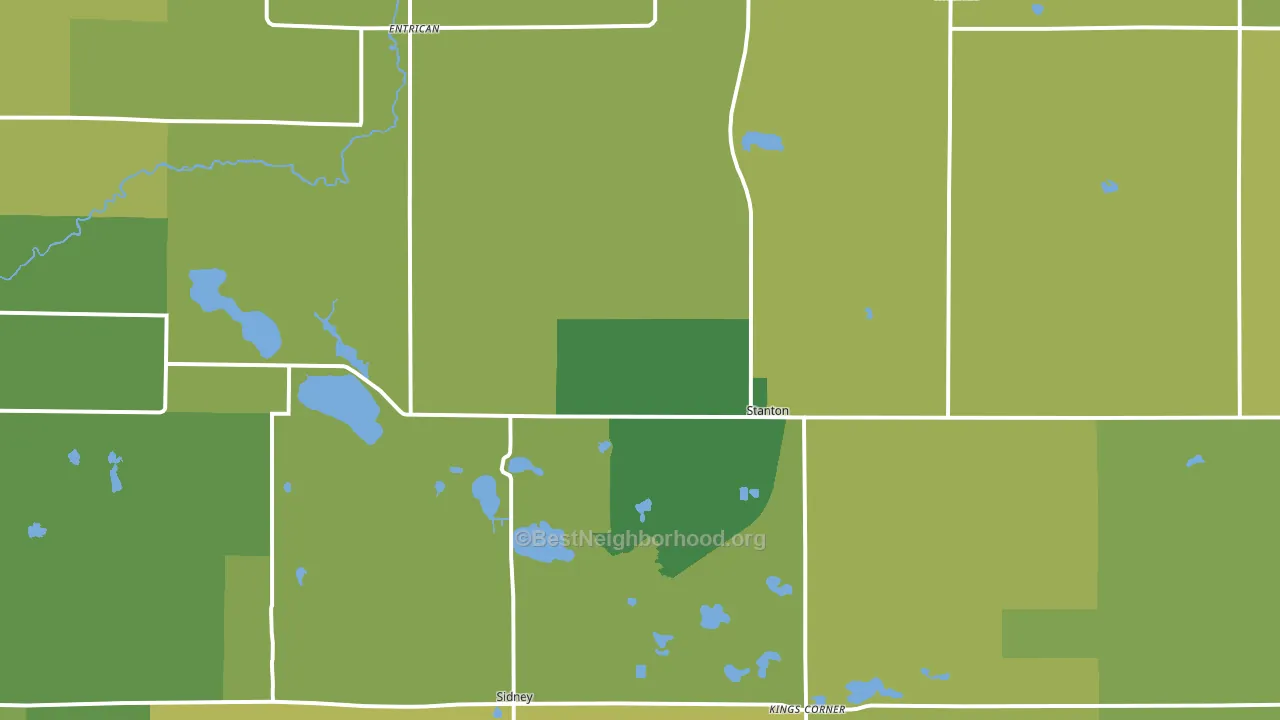 48888, MI block-group voter-turnout map