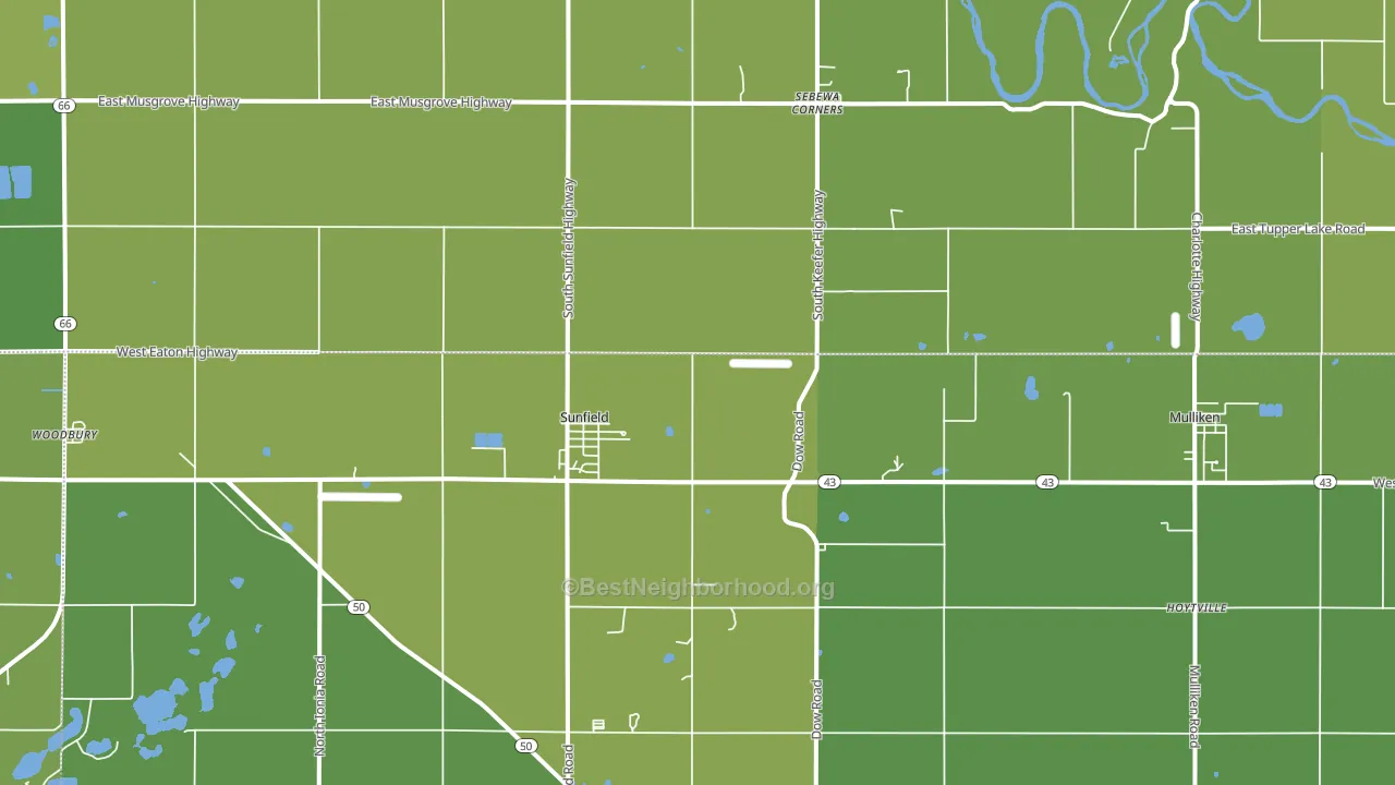 48890, MI block-group voter-turnout map