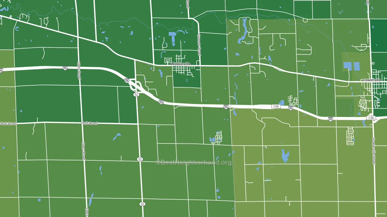 48892, MI block-group voter-turnout map