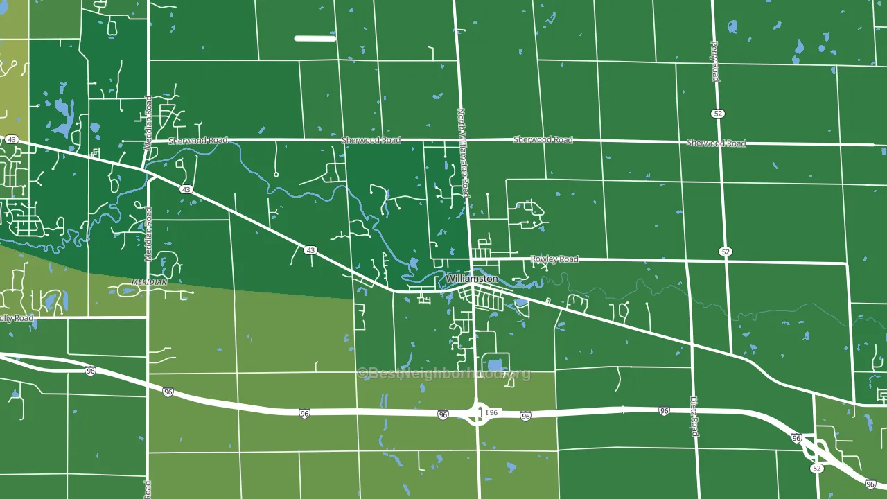 48895, MI block-group voter-turnout map