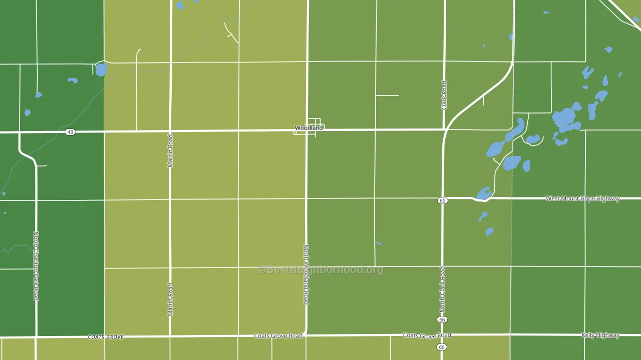 48897, MI block-group voter-turnout map