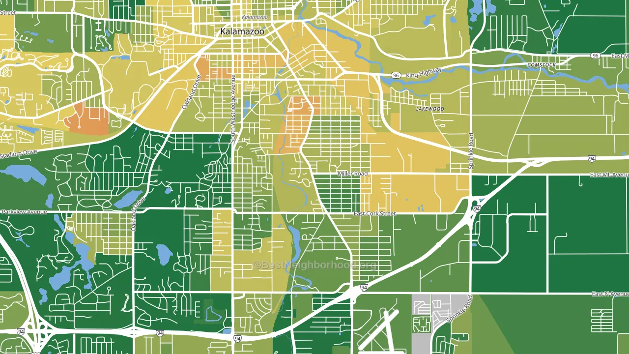 49001, MI block-group voter-turnout map