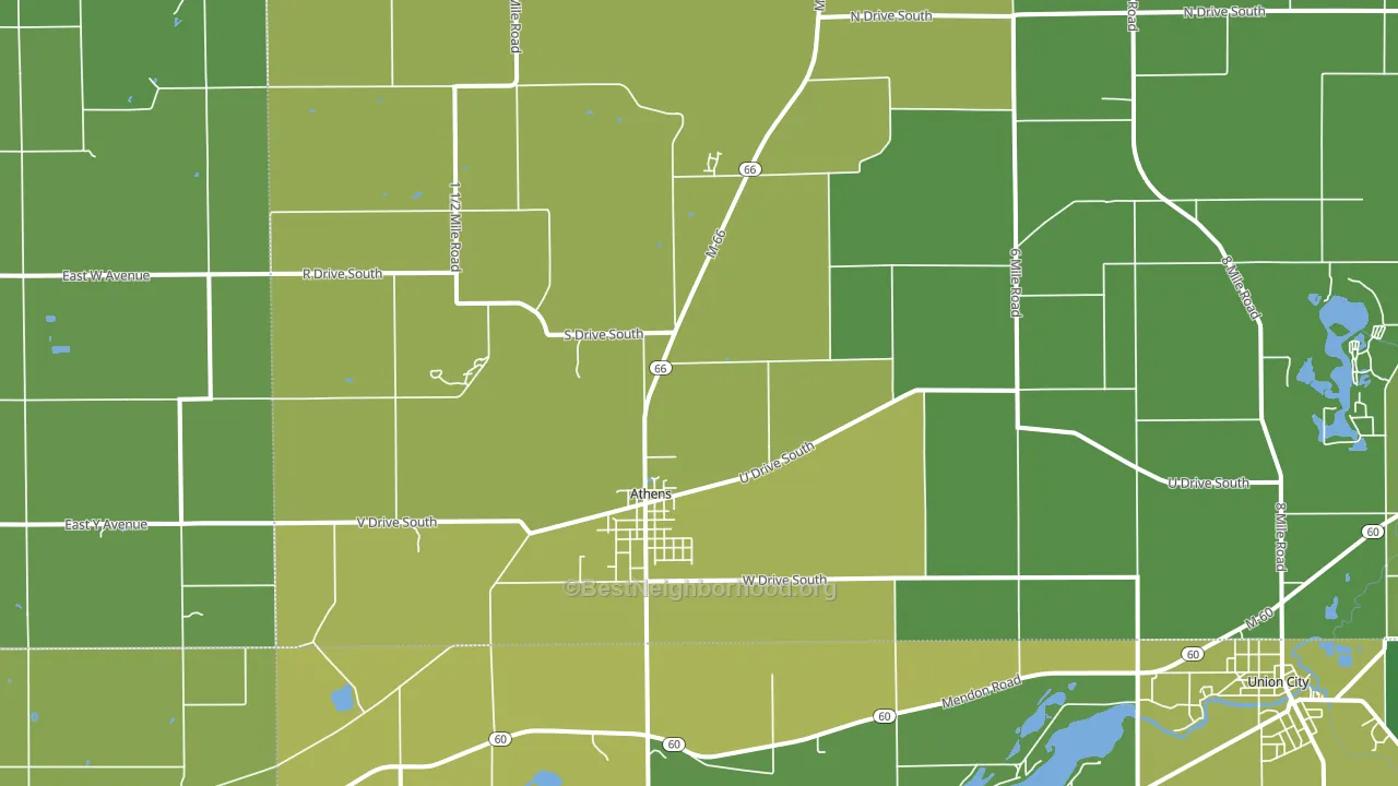 49011, MI block-group voter-turnout map