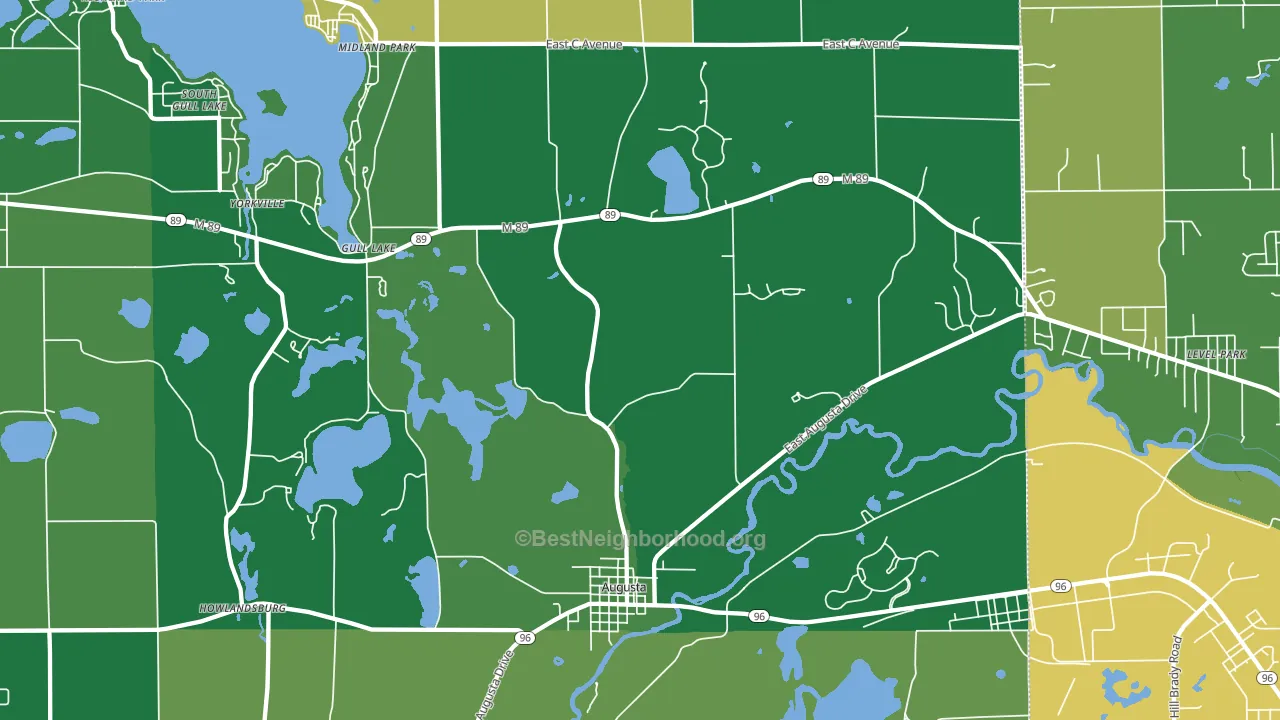 49012, MI block-group voter-turnout map