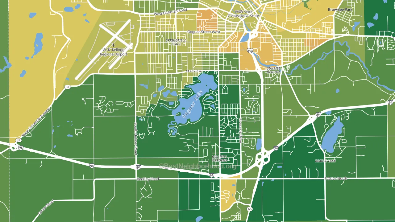 49015, MI block-group voter-turnout map