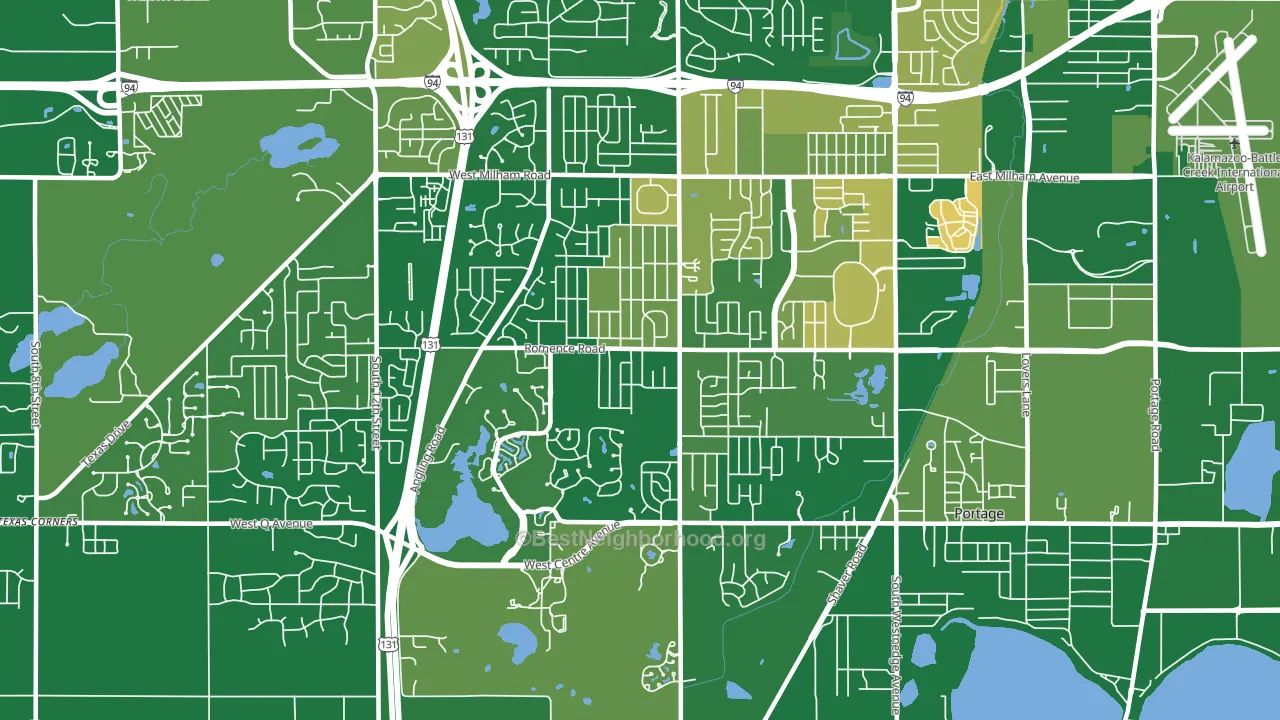 49024, MI block-group voter-turnout map
