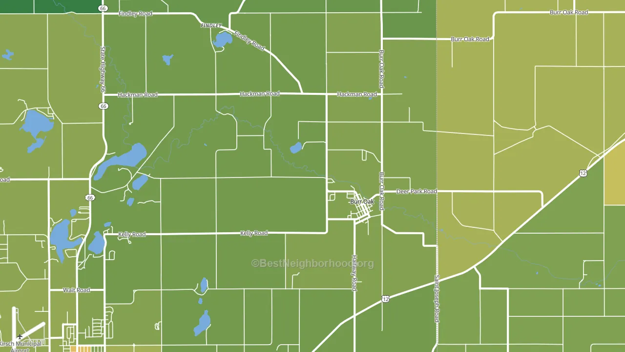 49030, MI block-group voter-turnout map